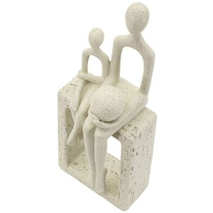 Mauro Ferretti Stons Figurka Macierzyństwo 10x7x26 cm kremowa Dekoracja