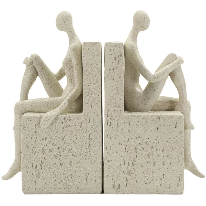 Mauro Ferretti Podstawka na książki Stons 24x10x20,5 cm kremowy