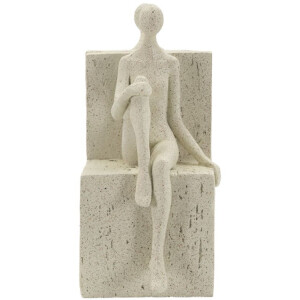 Mauro Ferretti Podstawka na książki Stons 24x10x20,5 cm kremowy