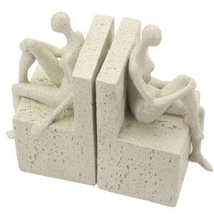 Mauro Ferretti Podstawka na książki Stons 24x10x20,5 cm kremowy
