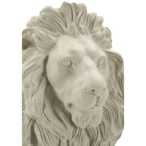 Mauro Ferretti Skulptura Lwa Stons 17,5x25x40 cm kremowy