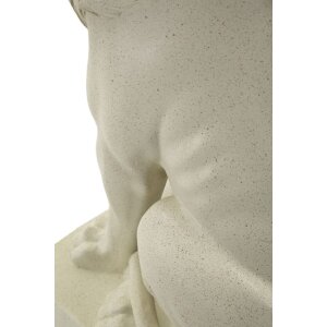 Mauro Ferretti Skulptura Lwa Stons 17,5x25x40 cm kremowy