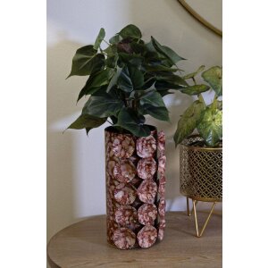 Mauro Ferretti Wazon Drop czerwony 12,5x12,5x24 cm