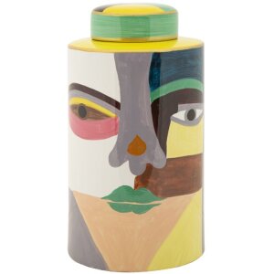Mauro Ferretti Waza Piccassy Kolorowa u góry 19x33 cm