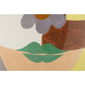 Mauro Ferretti Waza Piccassy Kolorowa u góry 19x33 cm