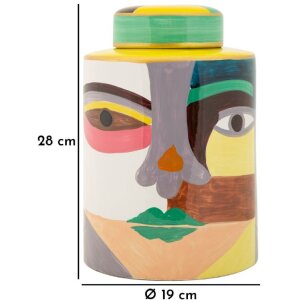 Mauro Ferretti Wazon Piccassy Kolorowy Ø19x28 cm