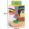 Mauro Ferretti Wazon Piccassy Kolorowy Ø19x28 cm