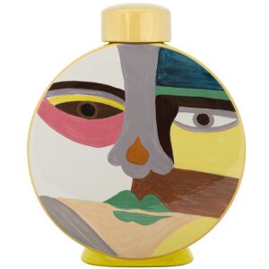 Mauro Ferretti Wazon Piccassy Kolorowy Okrągły 23x9x28 cm