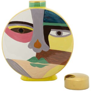Mauro Ferretti Wazon Piccassy Kolorowy Okrągły 23x9x28 cm