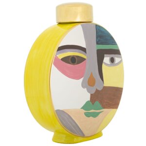 Mauro Ferretti Wazon Piccassy Kolorowy Okrągły 23x9x28 cm