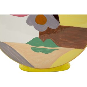 Mauro Ferretti Wazon Piccassy Kolorowy Okrągły 23x9x28 cm