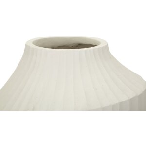 Mauro Ferretti Wazon Ice Kremowy 28,5x50,5 cm Skulptural