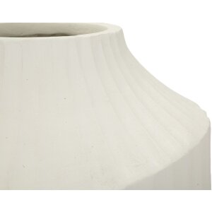 Mauro Ferretti Wazon Ice Kremowy 28,5x50,5 cm Skulptural
