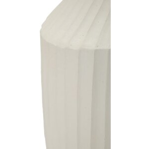 Mauro Ferretti Wazon Ice Kremowy 28,5x50,5 cm Skulptural