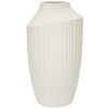 Mauro Ferretti Wazon Ice Kremowy 28,5x50,5 cm Skulptural