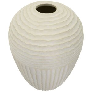 Mauro Ferretti Wazon Soplice Ø 39x56 cm kremowy
