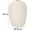 Mauro Ferretti Wazon Soplice Ø 39x56 cm kremowy