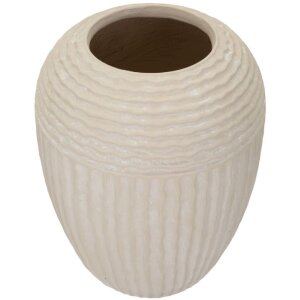Mauro Ferretti Wazon Nebel Ø 30x38,5 cm kremowy