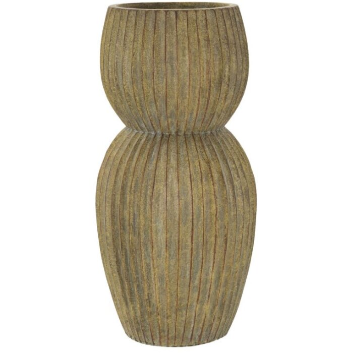 Mauro Ferretti Wazon Brise Ø 25x52,5 cm Trzcinowy Zielony