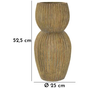 Mauro Ferretti Wazon Brise Ø 25x52,5 cm Trzcinowy Zielony