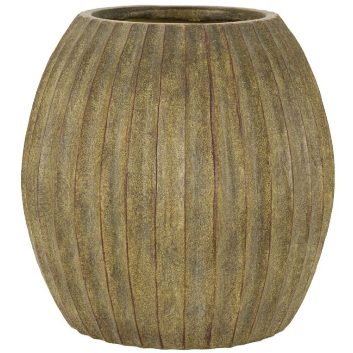 Mauro Ferretti Wazon Brise Ø 32x32,5 cm trawiasty zielony