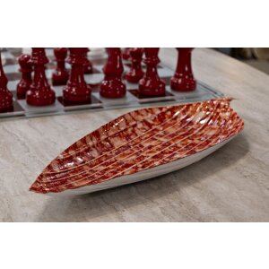 Mauro Ferretti Misa dekoracyjna Tropfen Czerwona 50x18x4 cm