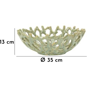 Mauro Ferretti Miska Korale Ø 35x13 cm zielona