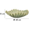 Mauro Ferretti Misa Dekoracyjna Wenecja Ø 40x13 cm zielona