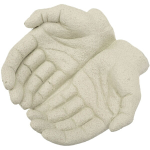 Mauro Ferretti Misa Dekoracyjna Hands Stons 22,7x20x7,3 cm kremowa