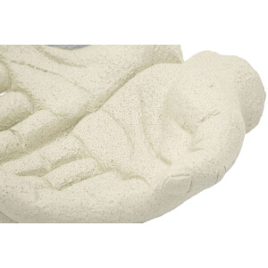 Mauro Ferretti Misa Dekoracyjna Hands Stons 22,7x20x7,3 cm kremowa