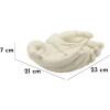 Mauro Ferretti Misa Dekoracyjna Hands Stons 22,7x20x7,3 cm kremowa