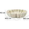 Mauro Ferretti Misa dekoracyjna Stons 40,5x38,5x9,5 cm kremowa