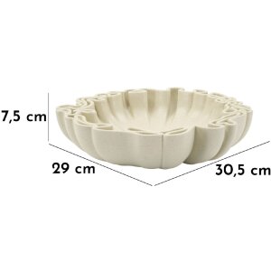 Mauro Ferretti Misa Dekoracyjna Stons 30,5x29x7,5 cm kremowa