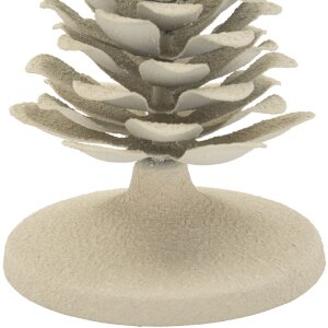 Mauro Ferretti Świecznik Pigna Dune 9,5x11,5 cm kremowy