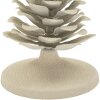 Mauro Ferretti Świecznik Pigna Dune 9,5x11,5 cm kremowy