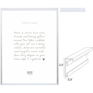 Deknudt Aluminiowa rama S029D1 Srebrna – Ramka na zdjęcia 10x15-30x40 cm