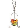 Clayre & Eef 5Y1320 Kosz dekoracyjny z jeleniem Vintage szary 28x28x68 cm