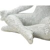 Donnina Yoga Silver Figur Dekoracyjna Polyresin Biała Srebrna 20,5x15,5x23 cm