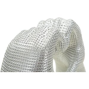 Rzeźba Lover Silver Polyresin srebrna 25x7.5x13.5 cm dłonie kształt serca dekoracyjna