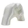 Rzeźba Lover Silver Polyresin srebrna 25x7.5x13.5 cm dłonie kształt serca dekoracyjna