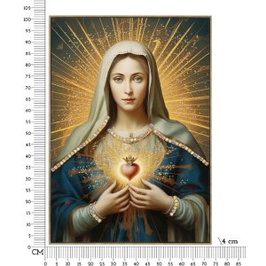 Mauro Ferretti Obraz Madonna w ramie 72x4x102 cm