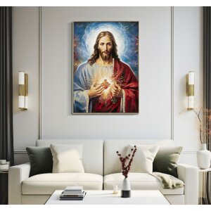 Mauro Ferretti Obraz Jesus z ramą 72x4x102 cm