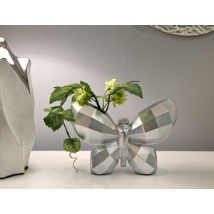 Mauro Ferretti Waza Motyl 22,5x8x15 cm srebrna