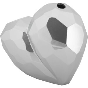 Mauro Ferretti Waza Sercem 19x9x18 cm srebrna