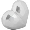 Mauro Ferretti Waza Sercem 19x9x18 cm srebrna