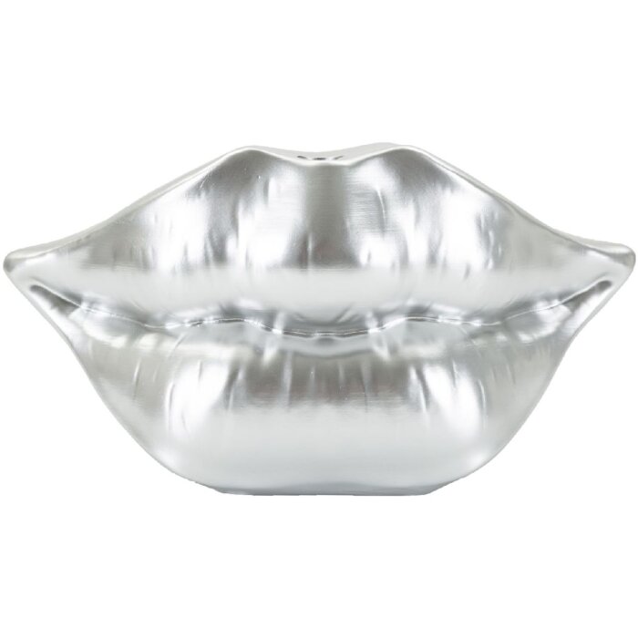 Mauro Ferretti Waza Usta 23x8x12 cm srebrna