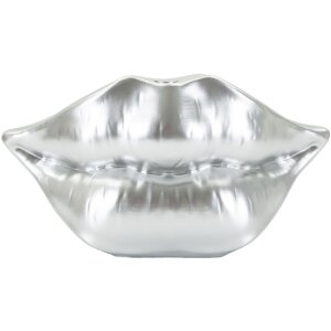 Mauro Ferretti Waza Usta 23x8x12 cm srebrna