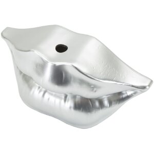 Mauro Ferretti Waza Usta 23x8x12 cm srebrna
