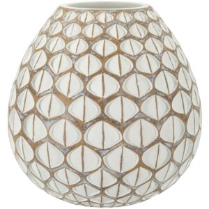Mauro Ferretti Wazon Tibet Ø 27x27 cm biel prana