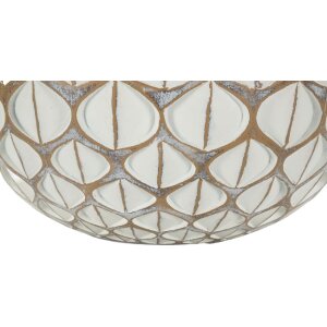 Mauro Ferretti Wazon Tibet Ø 27x27 cm biel prana